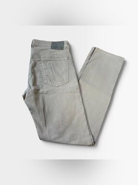 AG Adriano Goldschmied Men's Slim Straight Jeans in Light Beige